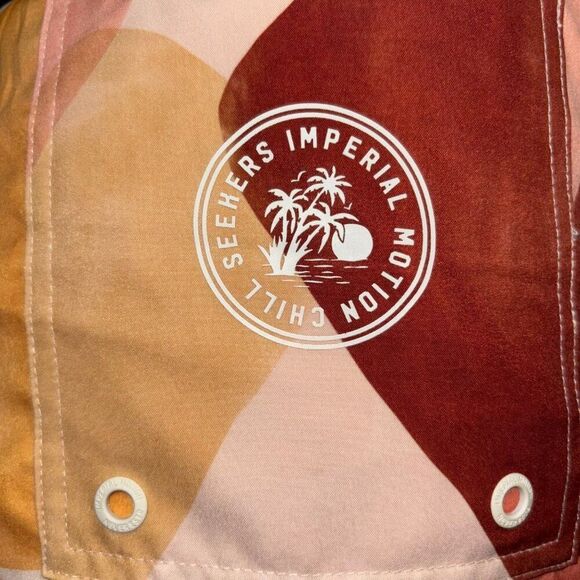 NWT Imperial Motion Board Short Made of Plastic Bottles Swim Trunks Print Bright - Picture 6 of 7